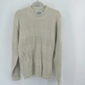 Vintage Saugatuck Dry Goods multi-knit fisherman's sweater sz L